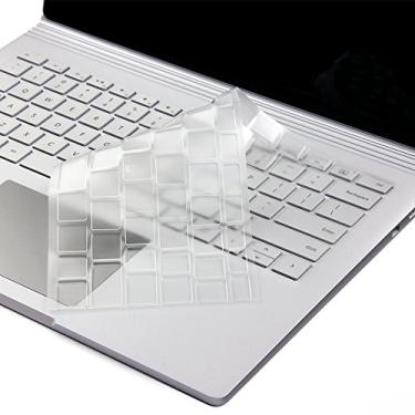 Imagem de OHGO Capa protetora de teclado transparente ultrafina para laptop Microsoft Surface 1/2 (2017/2018+), Surface Book 1/2/3 34.3 cm/38.1 cm layout de teclado dos EUA