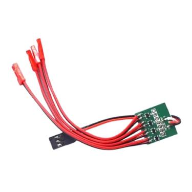Imagem de YIJU Controlador de faixa de luz RC Modelo de avião Parte funcional Modo de iluminação Equipamento Controlador de barra de luz de aeronave RC