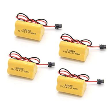 Imagem de GLESOURCE Bateria de luz de emergência/saída 3,6V 900mAh compatível com Lithonia ELB B001 ELBB001 ELB-B001 Lithonia EU2 LED Interstate ANIC1566 Unitech 0253799 (pacote com 4)