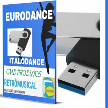 Imagem de Pen drive 8gb com Músicas = Euro Dance e Italo Dance (mp3) - CMD08