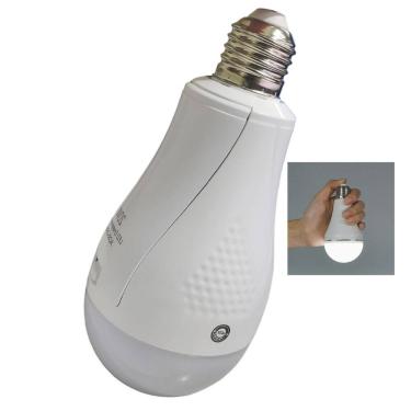 Imagem de Lampada de Emergenica LED Inteligente Recarregavel E27 Queda de Energia Trilha Camping Pesca Portatil Potente