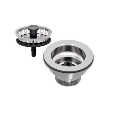 Imagem de Válvula Tramontina para Pias e Cubas - Inox e Polipropileno sem Escape 3.1/2``