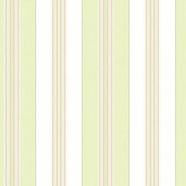 Imagem de Papel de Parede Waverly Stripes Lovers Lane Verde/Rosa WA7778 - Rolo: 10m x 0,52m