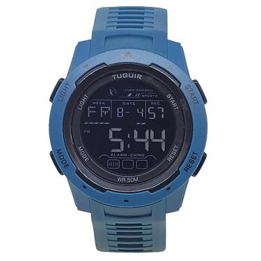 Imagem de Relógio Tuguir Masculino Ref: Tg30399 Esportivo Digital Azul Petróleo