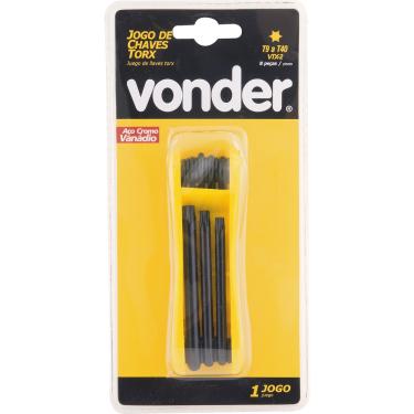 Imagem de Jogo chave torx t9-t40 canivete plástico vanád. c/ 8 pç vtx2