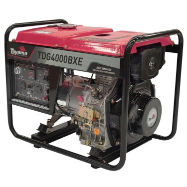 Imagem de GERADOR TOYAMA DIESEL TDG4000BXE MONOFASICO BIVOLT 115/230V 60HZ 3.3KW PARTIDA ELETRICA COM CAPACITOR