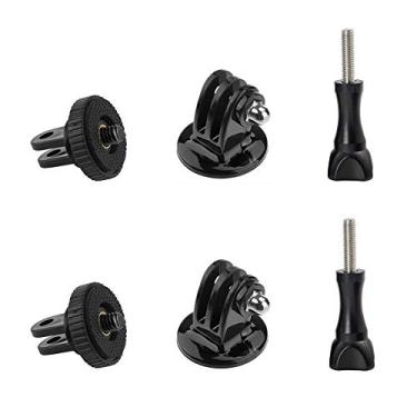 Imagem de Alsukeay Suporte adaptador de tripé com parafuso de 1/10.2 cm adaptador de câmera compatível com câmeras de ação GoPro Hero 10 9 8 7 6 5 4 3 3 + 2 1 Session Black Silver SJ4000 SJ5000