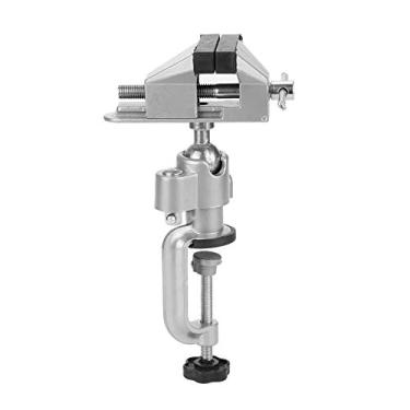 Imagem de VINGVO Torno de Bancada, Torno Portátil Resistente, de Bancada Giratório de 360 ​​graus, Ferramenta de Braçadeira de Mesa de Liga de Alumínio