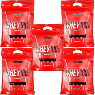 Imagem de Kit 5X Whey 100% Pure - 1800g Refil Baunilha - IntegralMédica-Masculino