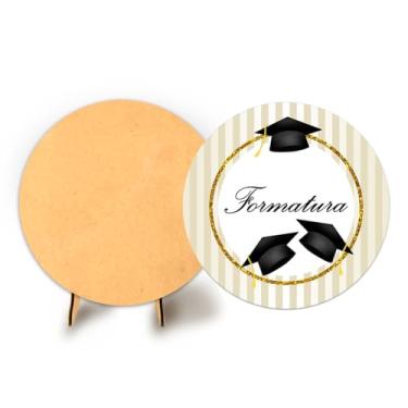 Imagem de Painel Redondo C Elastico 50cm Formatura + Suporte MDF (FOR001)