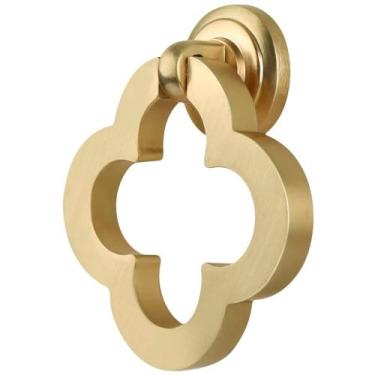 Imagem de Knobs de gabinete Ruiao 55 mm em liga de zinco dourado, pacote com 12