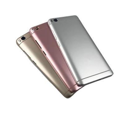 Imagem de SHOWGOOD Capa de bateria traseira para Xiaomi 5S M5S Mi5S mi 5S + botões laterais + lente da câmera para xiaomi MI5S capa de porta traseira (cinza)