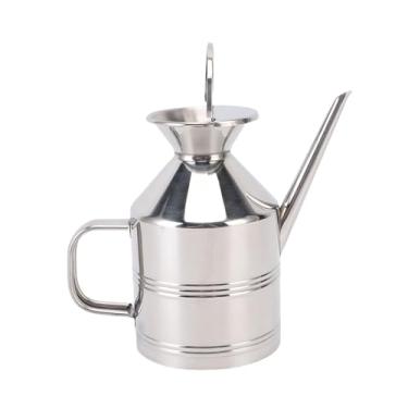 Imagem de Zerodis Recipiente de Garrafas de óleo de Garrafas de óleo de de Aço Inoxidável Com Despota de Cozinha Adequada para Armazenar Molho de Soja de Azeite de Azeite Vinagre de Aço Inoxidável Dispensador