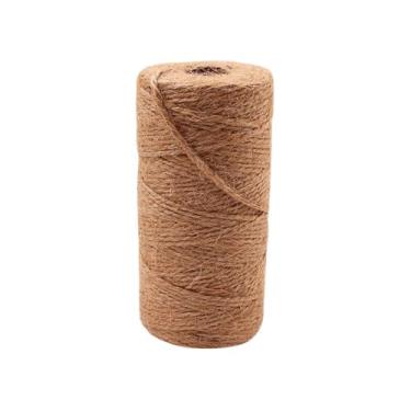 Imagem de Cordas de juta 100 m – Corda de fibra natural premium de 2 mm de espessura, ideal para artesanato, jardinagem, atividades ao ar livre e muito mais