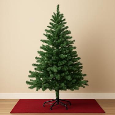 Imagem de Árvore de Natal Pinheiro Luxo Verde 1,80m – Grande, 400 Galhos, Base de Ferro Resistente, tradicional e Montagem Fácil