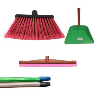 Imagem de KIT SIENA TOP (VASSOURA, RODO 40CM E PÁ COM CABOS) za de Pisos