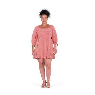 Imagem de City Chic Vestido feminino plus size - Arden Mini, rosa, 25 Plus Size