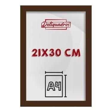 Imagem de Kit 5 Quadros Moldura A4 Fotos Certificado Preto Premium - Dk Decor, T