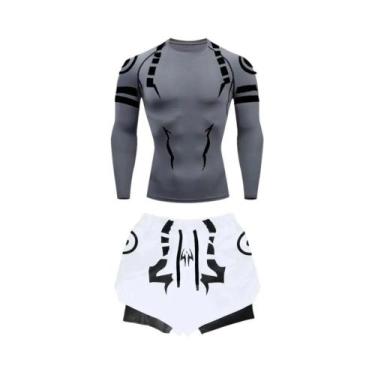 Imagem de Conjunto de Fitness Jujutsu Kaisen Masculino - Camisa 3D de Secagem Rá