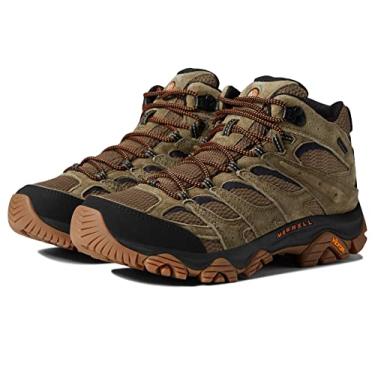 Imagem de Merrell Bota masculina Moab 3 Mid impermeável para caminhada, Oliveira/Goma, 41