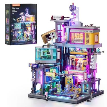 Imagem de Lumibricks Cyberpunk Game Stack Lighting-Building-Bricks Set - Cyberpunk Neon City Future Gaming Room Street View Collection LED Light Model Set 2580 Pcs for Adults and Sci-fi Lovers