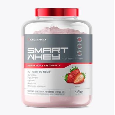 Imagem de Whey Protein Smart 1,8Kg - CELLGENIX NUTRITIONAL SCIENCE (1,8Kg, Morango)
