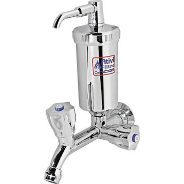 Imagem de Torneira Fixa com Filtro 402 Ativi Filtro Cromada