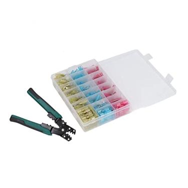Imagem de Sonew Kit de Ferramentas de Crimpagem de Virola, Conectores de Fio Elétrico Isolados, Crimpador de Catraca para Conectores de Extremidade Termoencolhíveis AWG 22 10, 200, à Prova