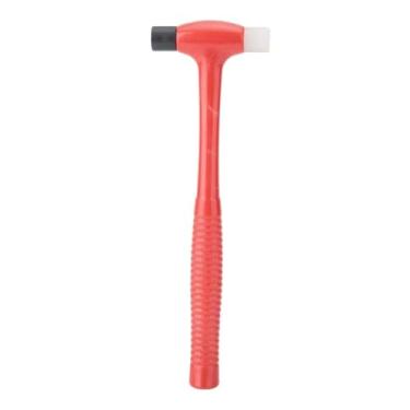 Imagem de Chiffonade Martelo de metal com alça de plástico, cabeça redonda, martelo de dupla face, profissional, prático, reparo, ferramenta de fabricação de joias (tamanho pequeno)