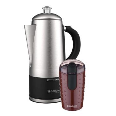 Imagem de Kit Cafeteira Italiana Gran 1,5L E Moedor De Café Cadence 220V