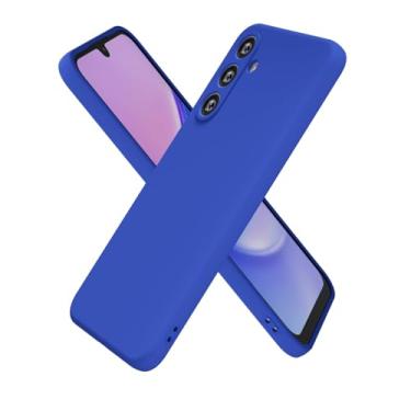 Imagem de oakxco Capa de silicone para Samsung Galaxy A15 5G, ultrafina e fina para mulheres e meninas, cor lisa lisa minimalista estética fofa design feminino, gel de borracha macia TPU com capa para câmera