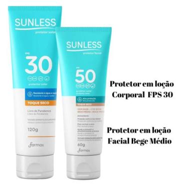 Imagem de Protetor Solar Corporal FPS 30 120g + Protetor Solar Facial FPS 50 60g