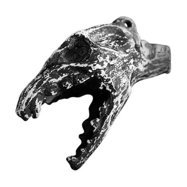 Imagem de Shakven Apito de caveira de Halloween, apito de grito de terror | Apito de grito de caveira de Halloween,Adereços góticos para brincadeiras, apito colecionável de férias para casa, escola, ao ar