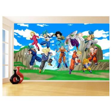 Imagem de Papel De Parede Dragon Ball Goku Vegeta Anime 3,5M Dbz433 - Você Decor