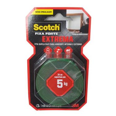 Imagem de Fita Dupla Face Espuma Fixa Forte Scotch 3m 24mm X 2m - 5kg