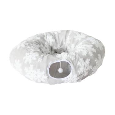Imagem de ShengQuanHao Cama Túnel para Gatos, Brinquedo, Centro de Atividades Prático com Bola, Toca Confortável para Coelhos E Hamsters, Entretenimento, Tecido Jacquard
