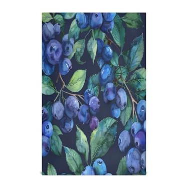 Imagem de SEHANY Conjunto de 1 toalhas de cozinha de mirtilo, toalhas de mão absorventes super macias, toalhas de limpeza reutilizáveis, toalhas de chá de secagem rápida, toalha de mesa para decoração de