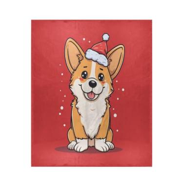 Imagem de Blueangle Cobertor de Natal Corgi para Cachorro Super Macio e Quente, 127 x 152 cm, Leve Todas as Estações, Cobertor Aconchegante para Cama Sofá Sofá, Fácil de Cuidar (20)