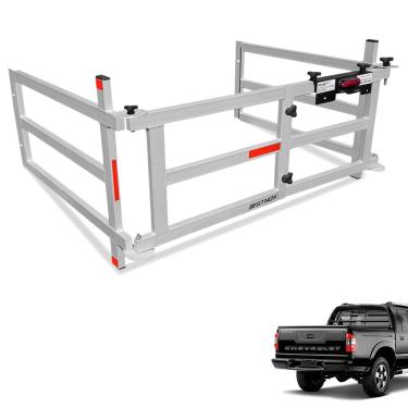 Imagem de Extensor de Caçamba S10 CD 2001 a 2011 Dobravel EDD Prata