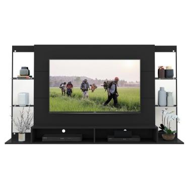Imagem de Painel Com Espelho Para Tv Até 60´´ Nairóbi Fg3150 Preto