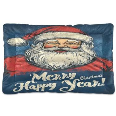 Imagem de SEHANY Cama de Natal para cães e gatos com fundo antiderrapante, cama de canil, colchão macio para animais de estimação, lavável para cães pequenos, médios e grandes, gatos, 45,7 x 61 cm