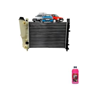 Imagem de Kit Radiador Uno 1.0 1988 a 1996 + Aditivo Radiador Radnaq T5 Vermelho