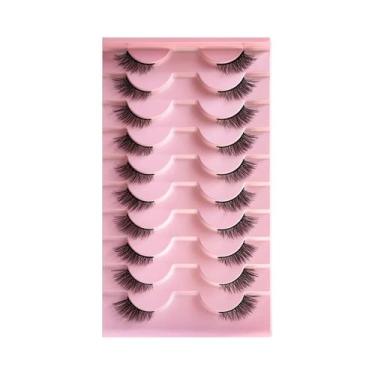 Imagem de Cílios Postiços De Olho Meio Natural Com Extensão Nos Cantos Externos 