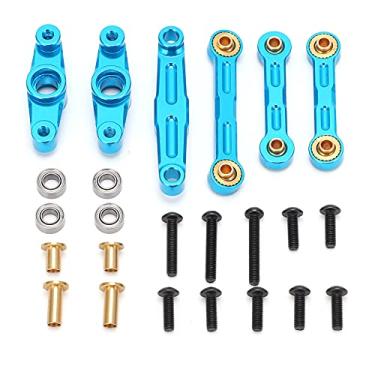 Imagem de Conjunto de direção com manivela de rolamento de esferas de liga de alumínio SIWOTED para Tamiya TT02 1/10 RC peças de atualização de carro