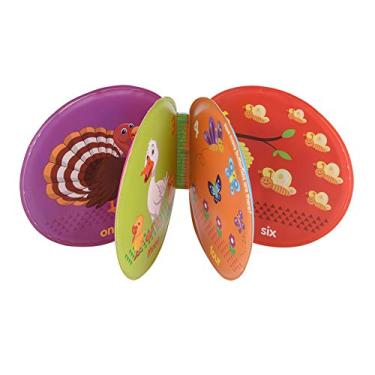 Imagem de Generic Livro de Pano Brilhante para Bebês Com Padrão Bonito de Desenho Animado, Livro de Banho à Prova D'água para Aprendizagem Precoce, Fácil de Entender para Crianças (Número)