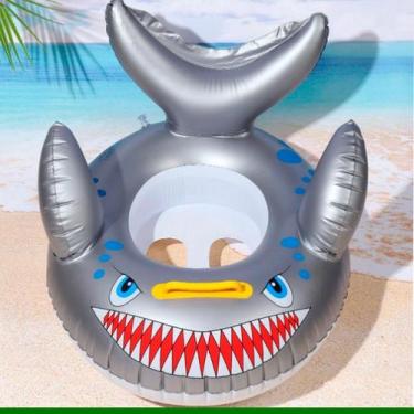 Imagem de Boia Infantil Inflável Para Bebê Com Fralda Tubarão Snel Home - Uzy