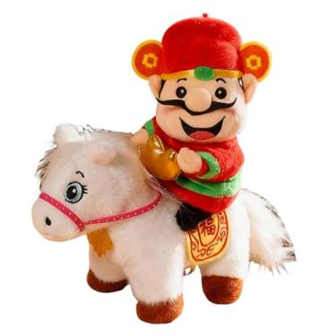 Imagem de Fenteer Cavalo de Ano, da Riqueza, Brinquedo, Ornamento de Ano Chinês, Lindo Colecionável, Lembrança de Bênção, Presente Leve e Macio, Style D