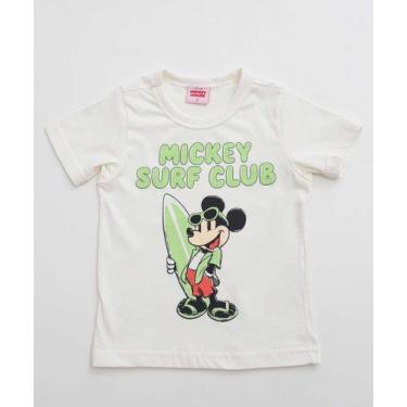 Imagem de Camiseta Infantil Estampa Mickey Disney Tam 1 a 3-76122, Off white, 2