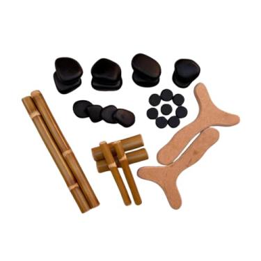 Imagem de Kit Massoterapia com 12 Pedras Quentes Vulcânicas