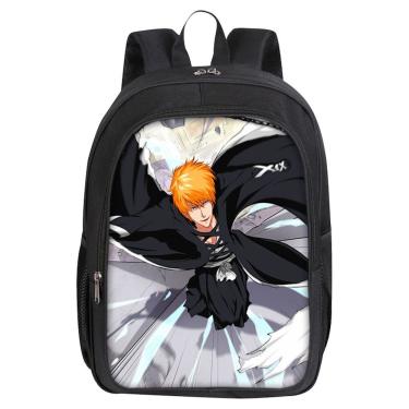 Imagem de Mochila Bleach Kurosaki Ichigo Cartoon Kids School 30x16x40cm